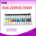 acrylic nails 12 color in one set nail art acrylic paint set for nail supplies